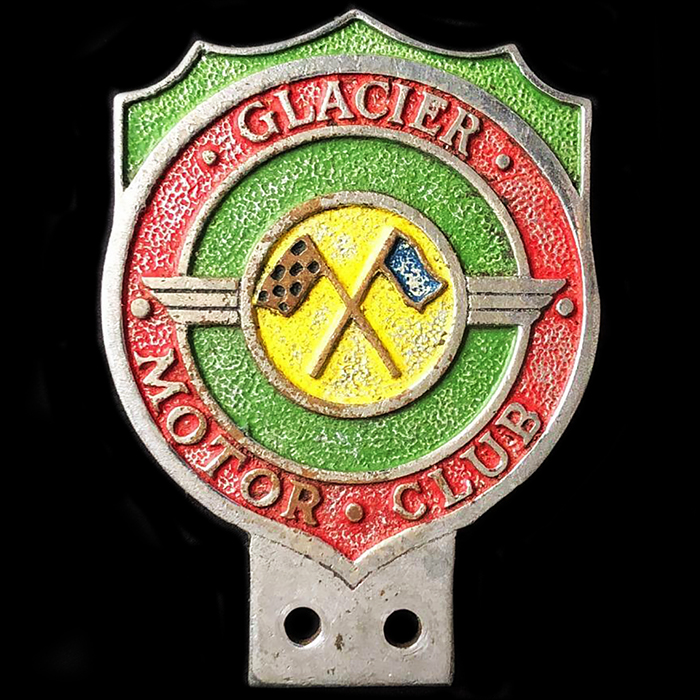 Glacier Motor Club Car Badge